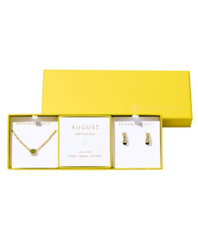 Набор из 2 украшений Kendra Scott 2-Piece Cubic Zirconia Cailin Pendant Necklace и сережек Huggie
