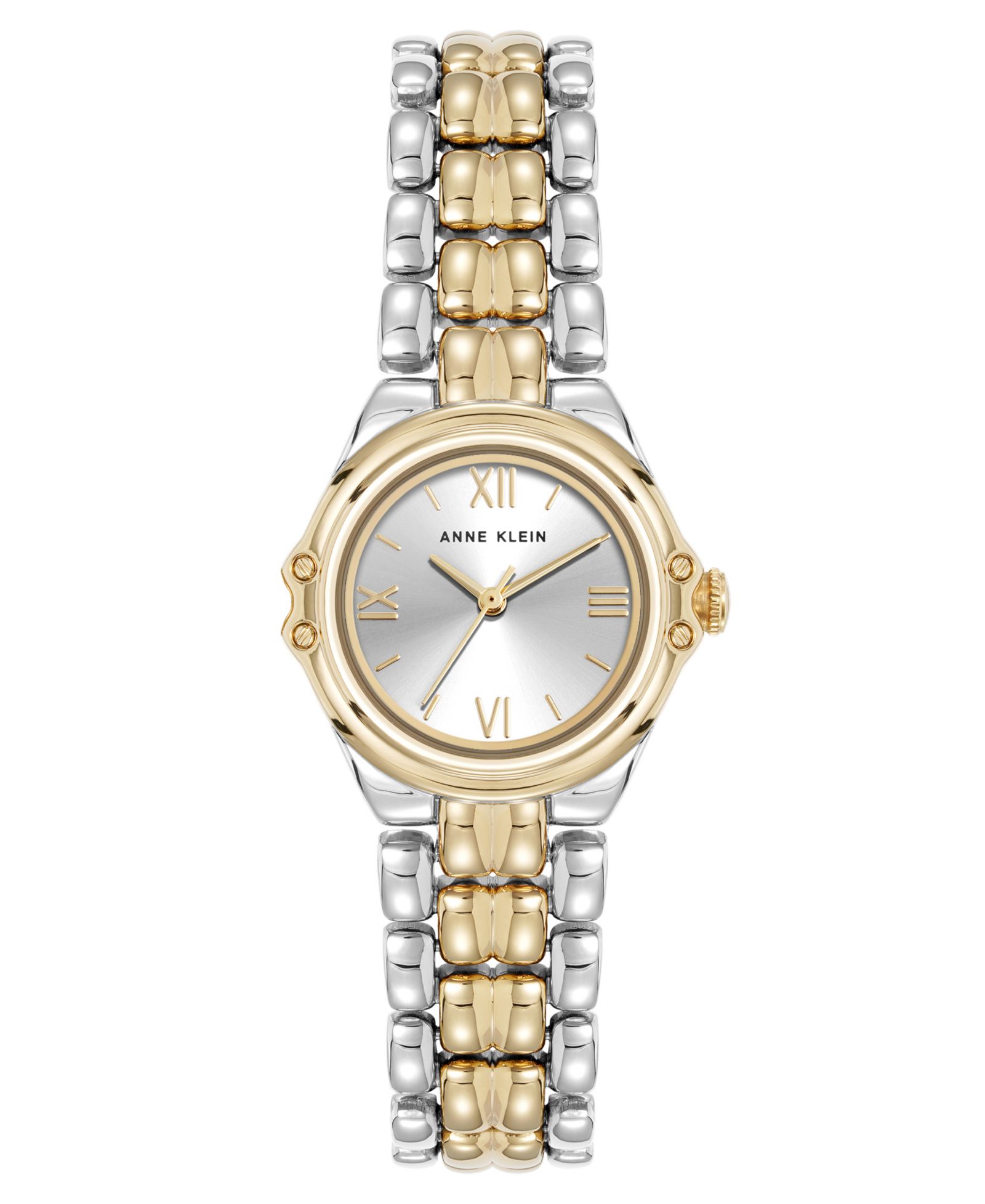 Женские кварцевые круглые часы Anne Klein Capital Two-Tone Metal Alloy, 28mm