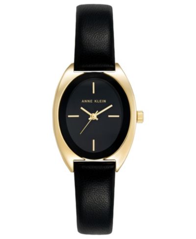 Женские часы Anne Klein Quartz Premier Black Leather 28mm
