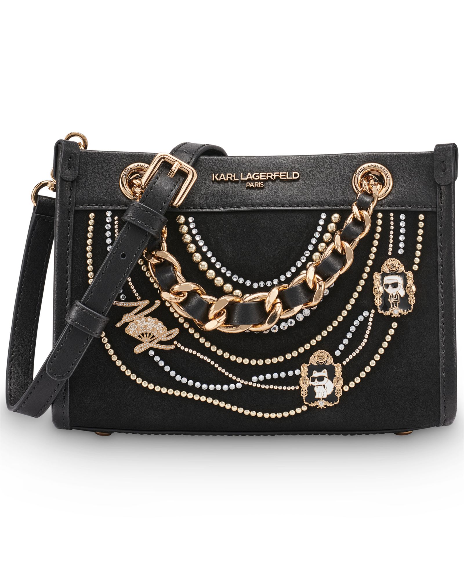 KARL LAGERFELD PARIS Savoie Leather Tote Handbag
