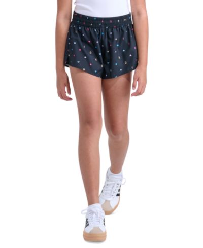 Шорты adidas Girls' 8-16 Elastic Waistband Printed Woven