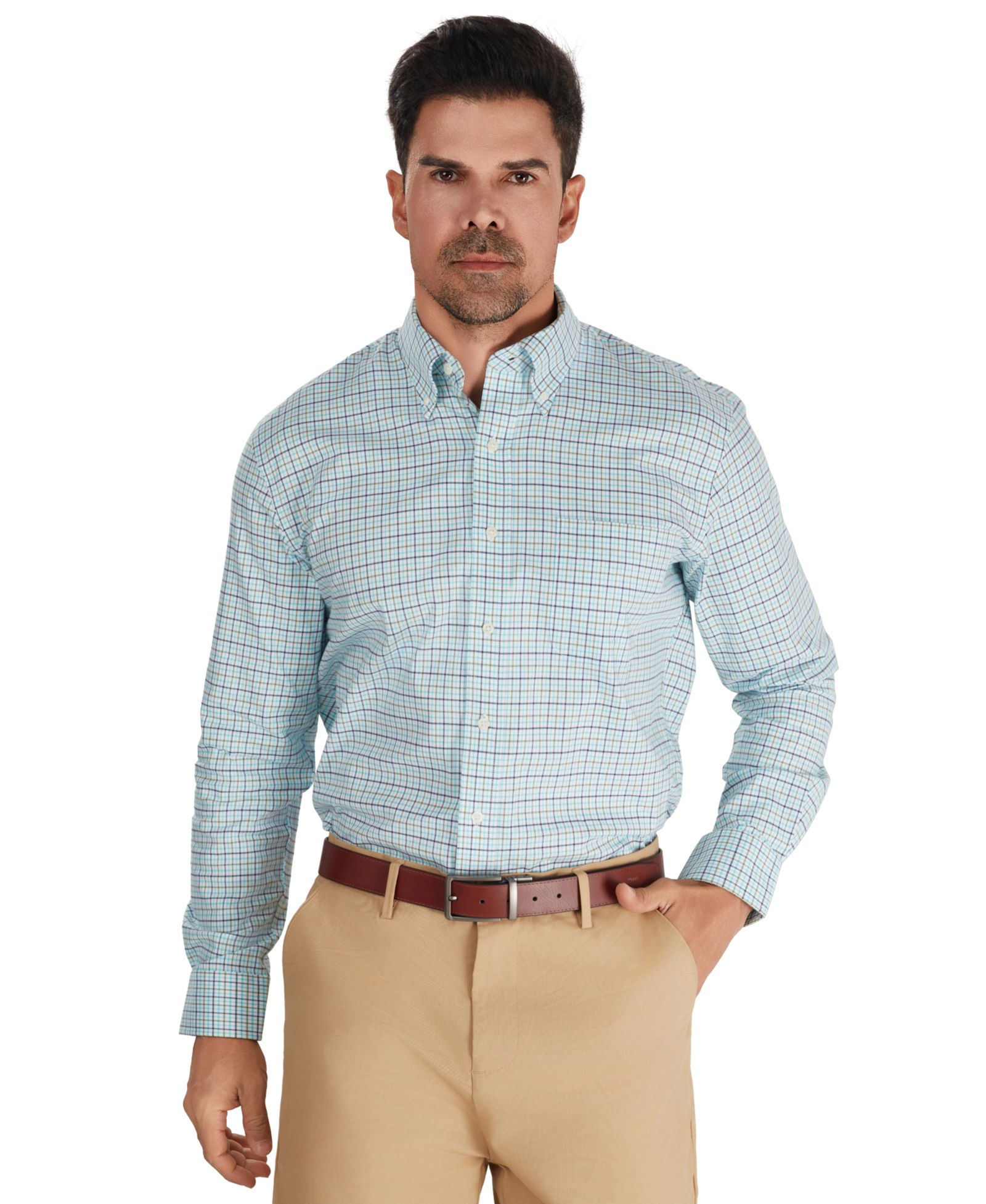Club Room Мужская рубашка Poplin Henry