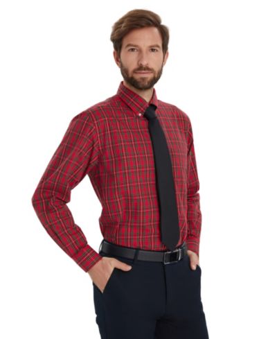 Мужская классическая рубашка Club Room Stewart Tartan Regular-Fit