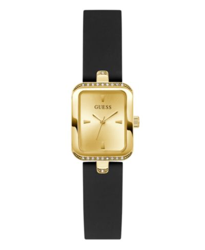 GUESS Женские аналоговые часы Black Gold Tone, 22mm
