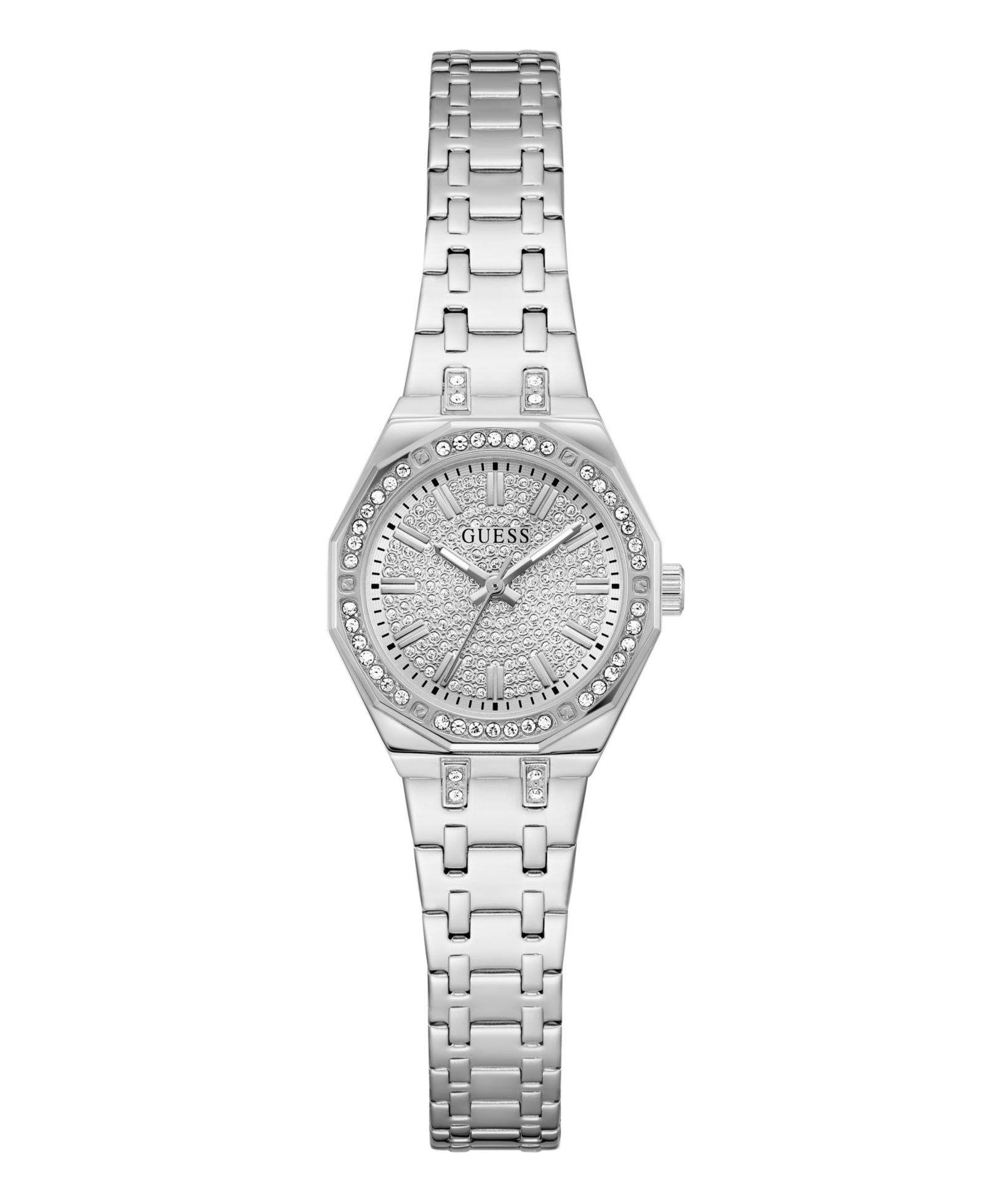 GUESS Женские аналоговые часы Silver Tone, 25mm