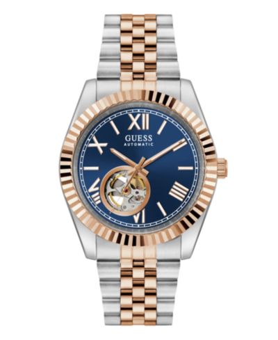 Мужские двухцветные автоматические часы GUESS, 42mm