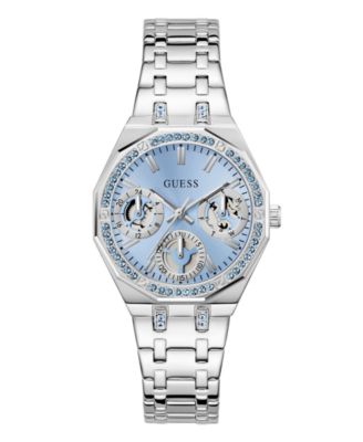 GUESS Women's Silver Tone Multi-function Watch, 36mm