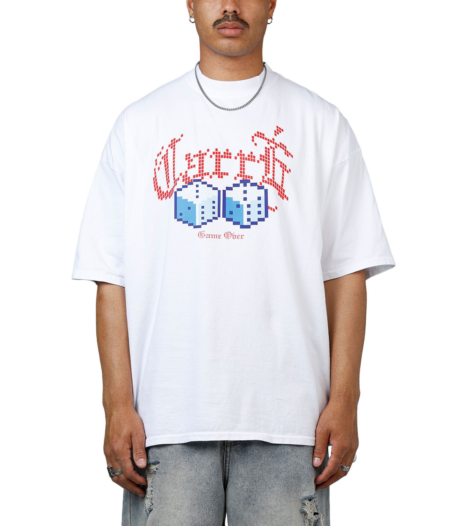 CARRE Men's Game Over T-Shirt - White L