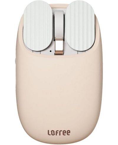 Беспроводная мышь LOFREE Wavy Chips Dual-Mode, 5 уровней DPI, 50 дней работы, цвет Milk Tea, для Windows, MacOS, iOS, Android