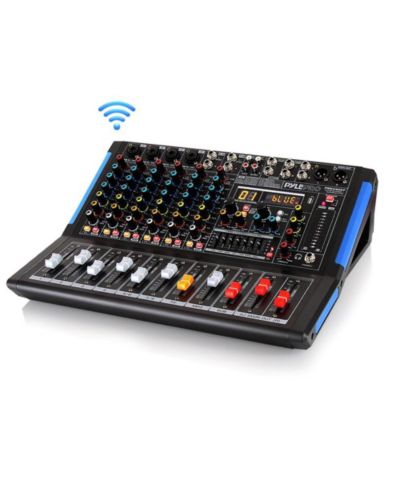 Pyle Bluetooth студийный микшер 8-Ch. аудиомикшерная консоль
