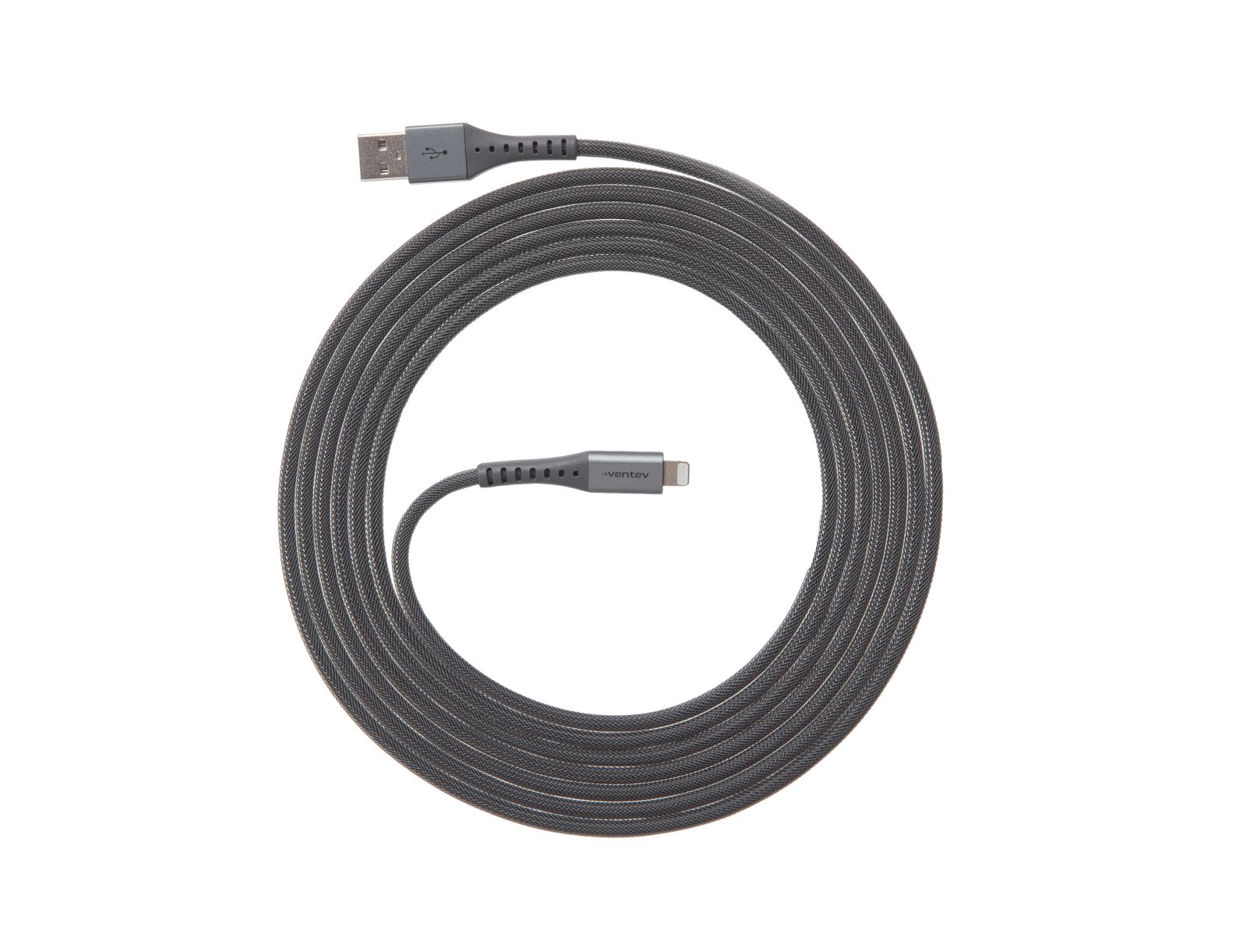 Ventev Alloy USB A to Apple Lightning высокоскоростной сверхпрочный кабель 10 футов-белый
