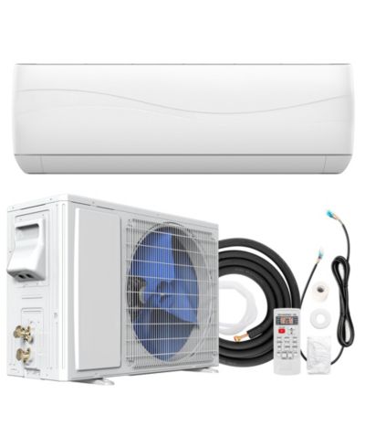 Кондиционер и обогреватель Gymax Mini Split 12000 BTU, 17 SEER2, 208-230V, инверторный