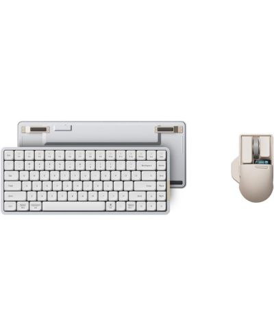 Комплект Lofree Flow84 Low Profile Mechanical Keyboard & PBT Wireless Mouse, 75% Rechargeable Bluetooth и проводная механическая клавиатура