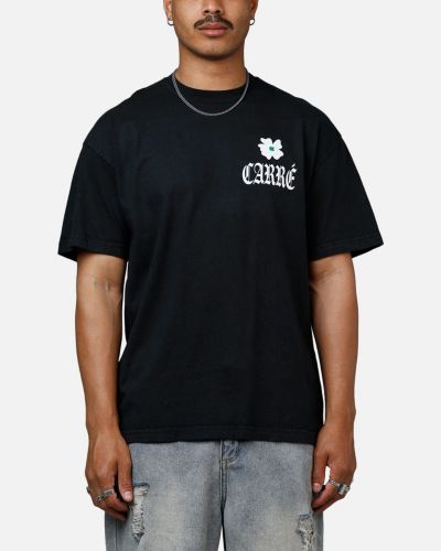 Мужская футболка CARRE Eternal Garden Heavyweight - Black Acidwash M