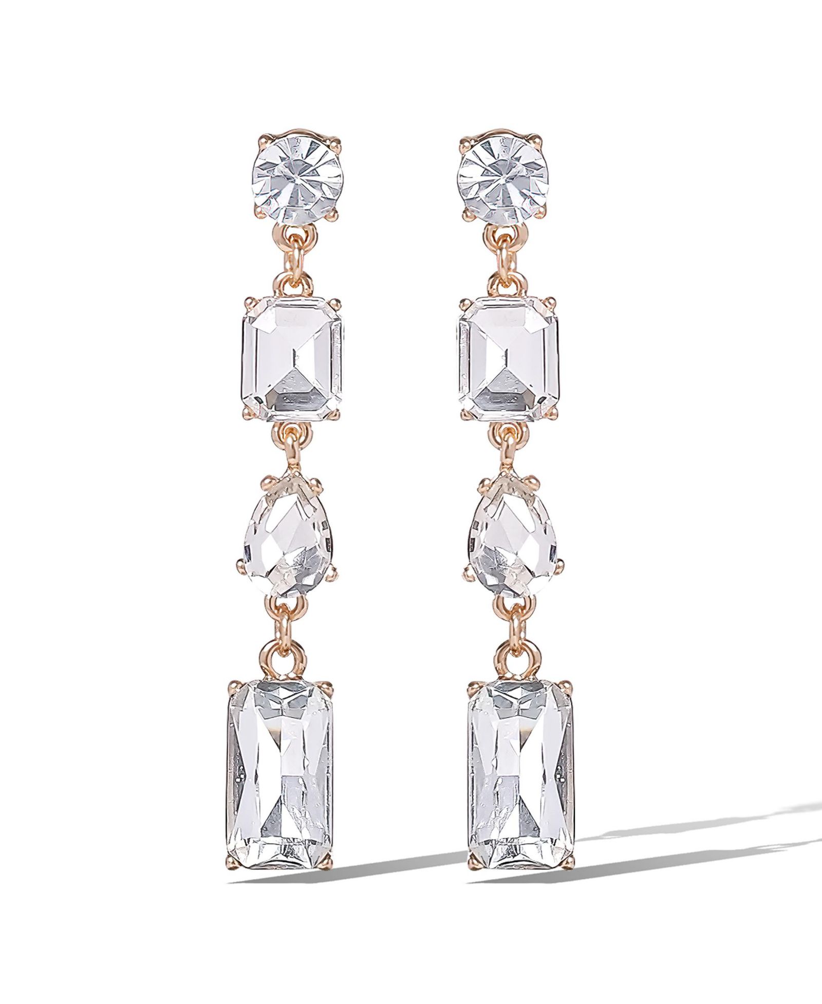 Jessica Simpson Серьги Statement Crystal Cascade