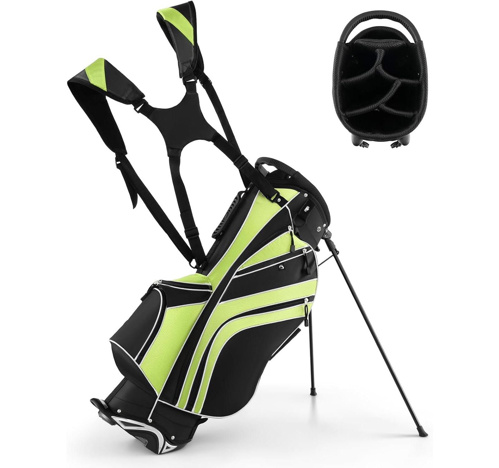 Mecale Golf Stand Bag Lightweight and Portable Golf Cart Bag with Shoulder Strap