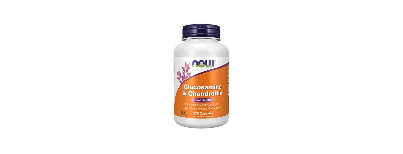 NOW Foods Glucosamine & Chondroitin с Trace Mineral Concentrate, 120 Veg Caps