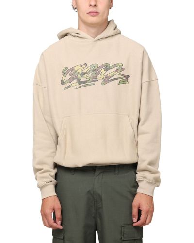 CARRE Мужская толстовка с капюшоном Camo Script Stone M