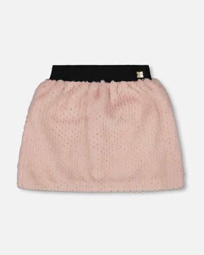 Deux par Deux Girl Fake Fur Skirt Pink - Toddler|Child
