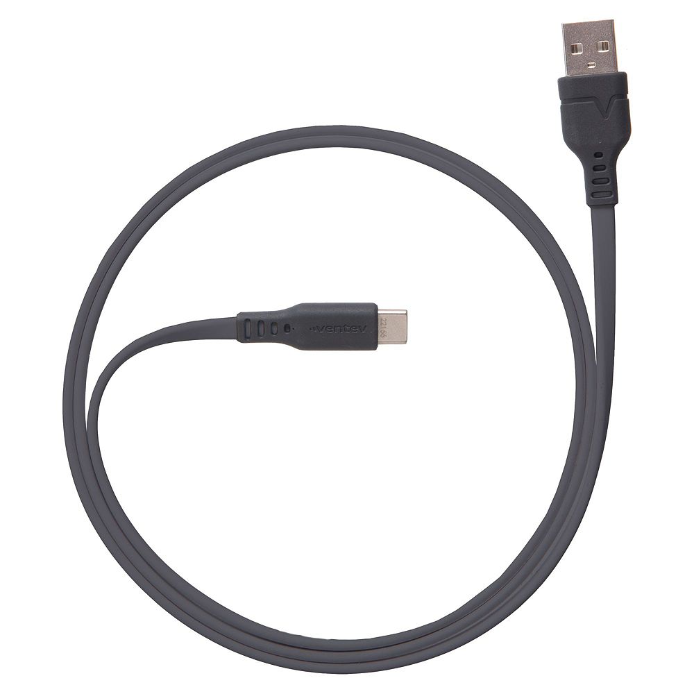 Ventev Flat High-Speed 3.3' Cable for USB-A to USB-C