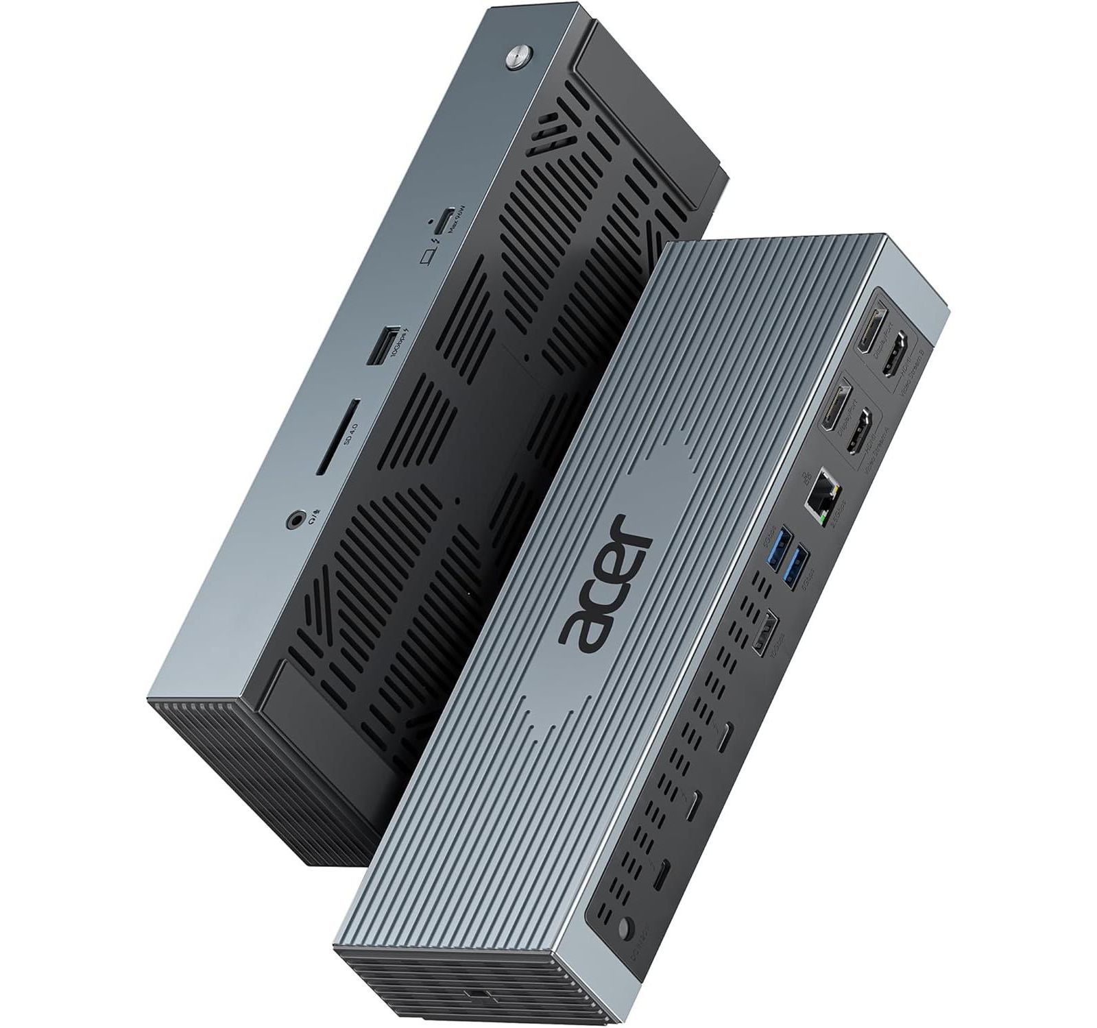 Док-станция Acer Thunderbolt 4 для 4 мониторов | 16-в-1 USB-C станция со скоростью 40Gbps, поддержкой 4K60Hz, 8K, 160W и 2.5Gbps Ethernet | Совместима с Windows, MacBook, ноутбуками Acer