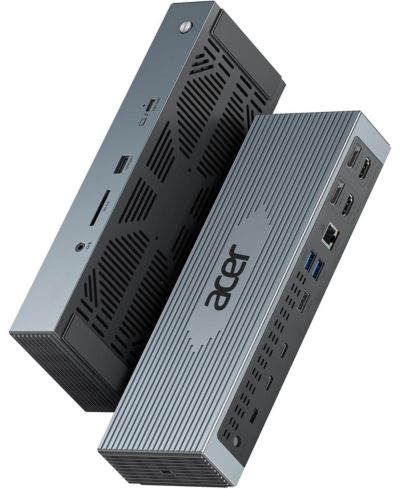 Док-станция Acer Thunderbolt 4 для 4 мониторов | 16-в-1 USB-C станция со скоростью 40Gbps, поддержкой 4K60Hz, 8K, 160W и 2.5Gbps Ethernet | Совместима с Windows, MacBook, ноутбуками Acer