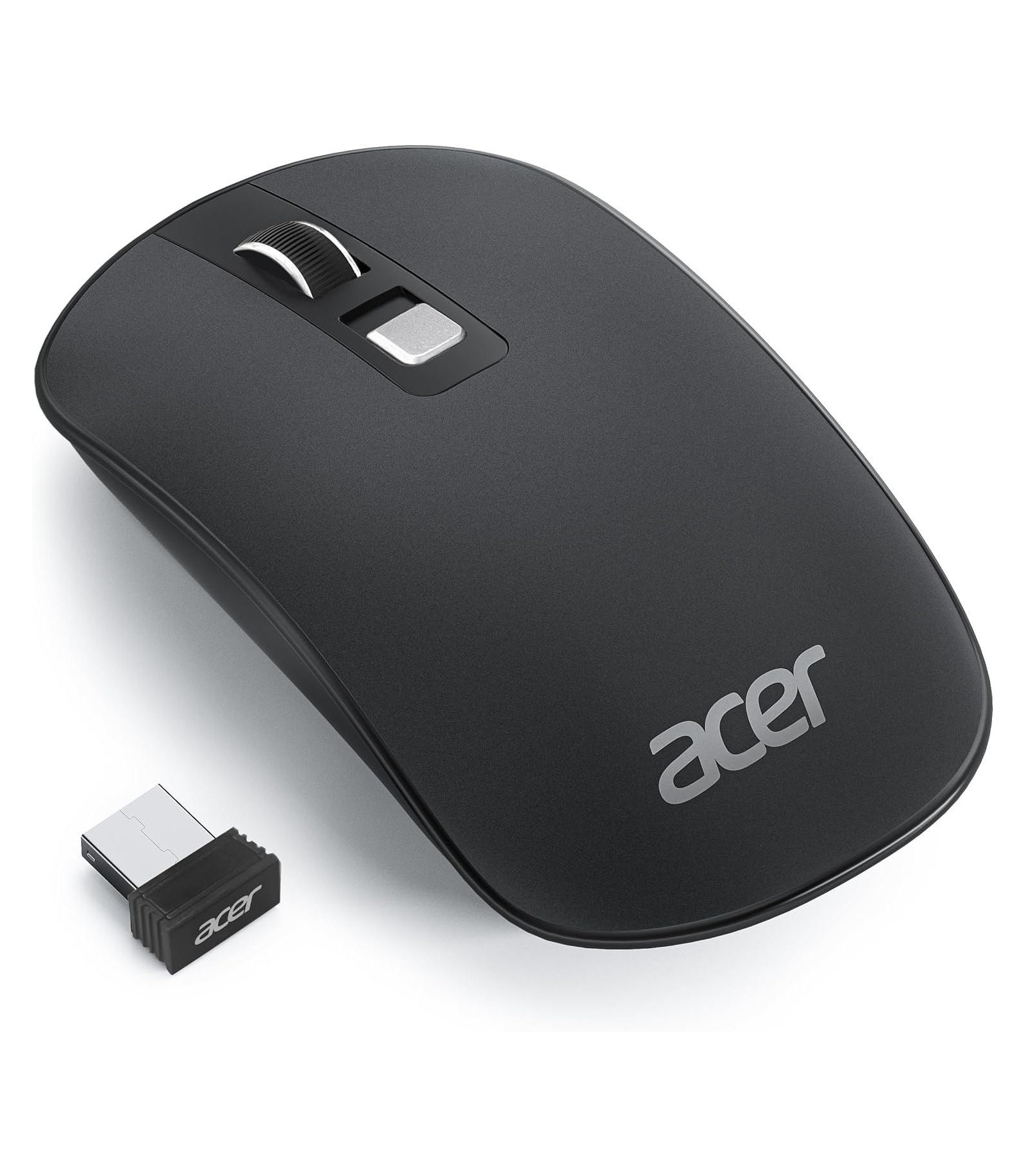 Acer Беспроводная компьютерная мышь, 2.4G Slim USB, с регулируемым DPI, 4 кнопки