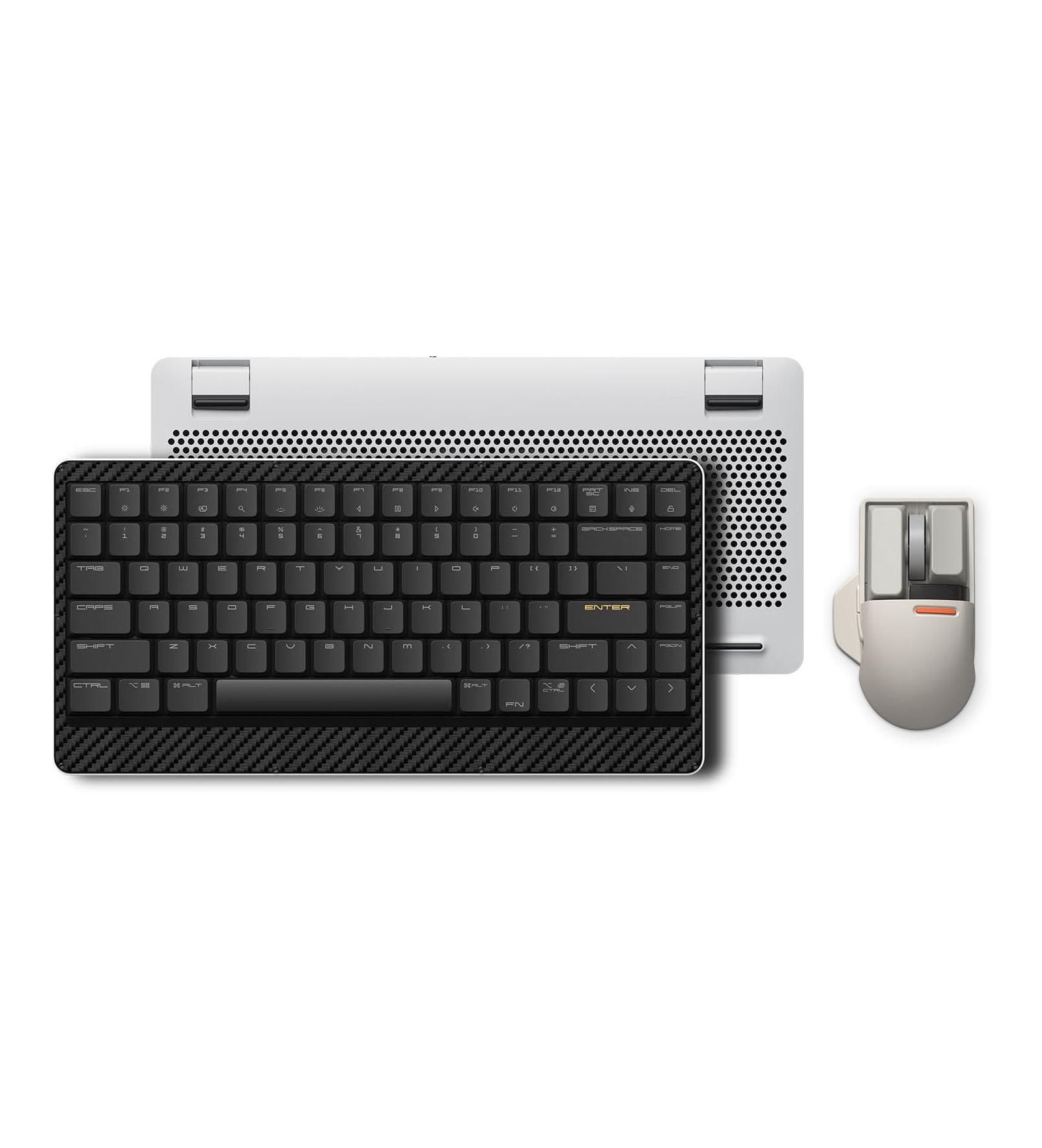 Lofree Edge 75% Low-Profile Mechanical Keyboard and Touch Pbt Block Wireless Rechargeable Mouse Set for Mac and Windows