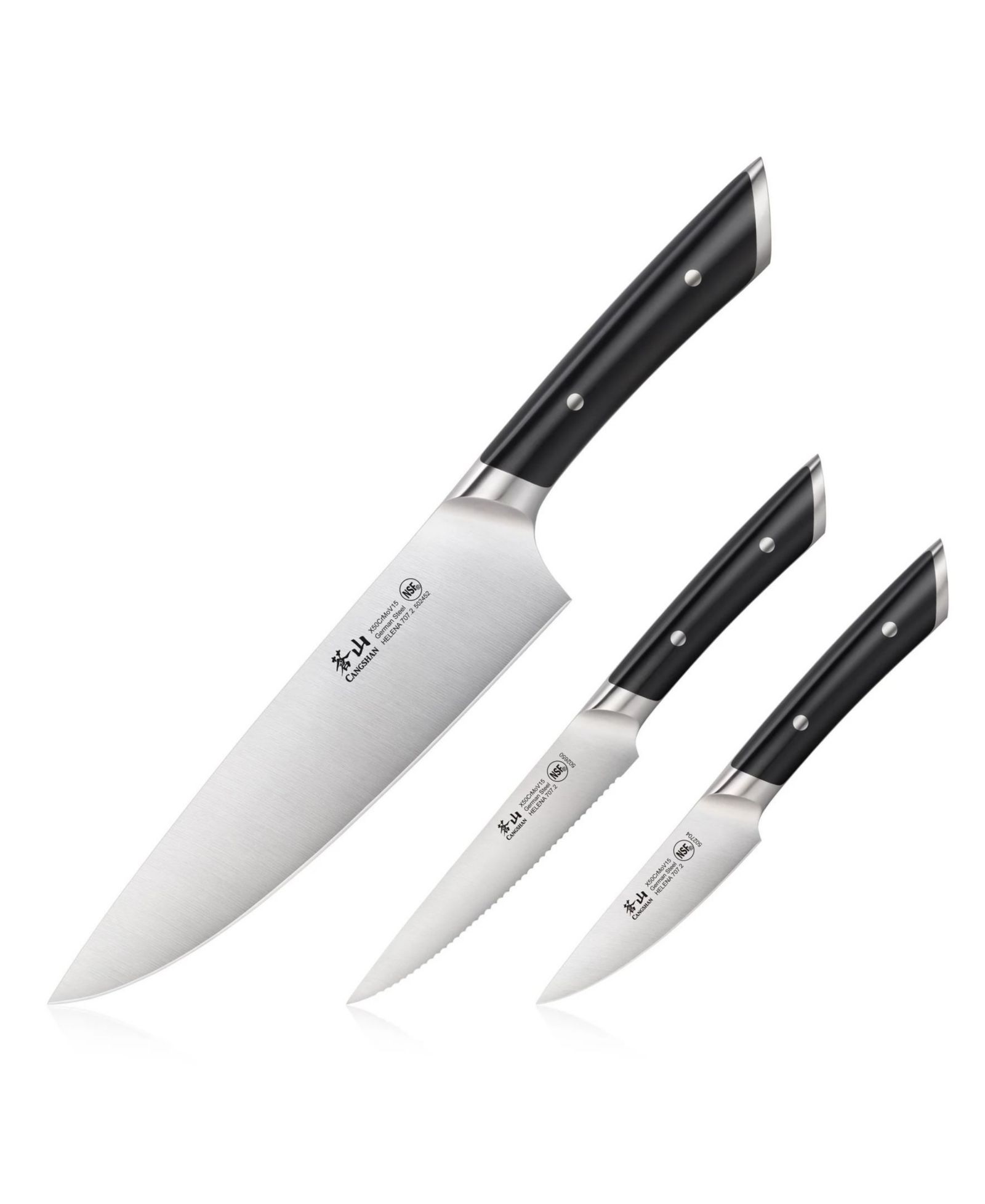 Cangshan Helena Series 3-Pc. Starter Knife Set