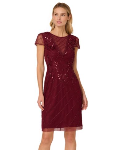 Женское платье Adrianna Papell Beaded Sheath