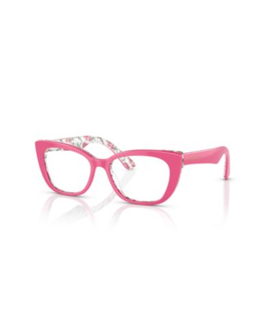 Dolce&Gabbana Kids Cat Eye Plastic DX3357 Kids Eyeglasses(Ages 07-10)