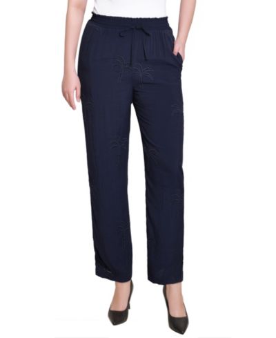 NY Collection Petite Pants с вышивкой