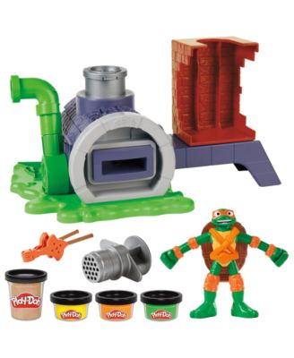 Play-Doh Teenage Mutant Ninja Turtles Slice and Blast Pizza Playset with Michelangelo Figure
