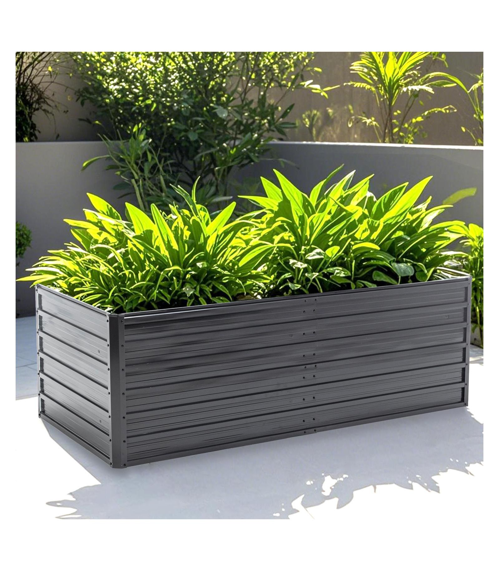 Металлическая приподнятая грядка Streamdale Furniture 6x3x2 FT