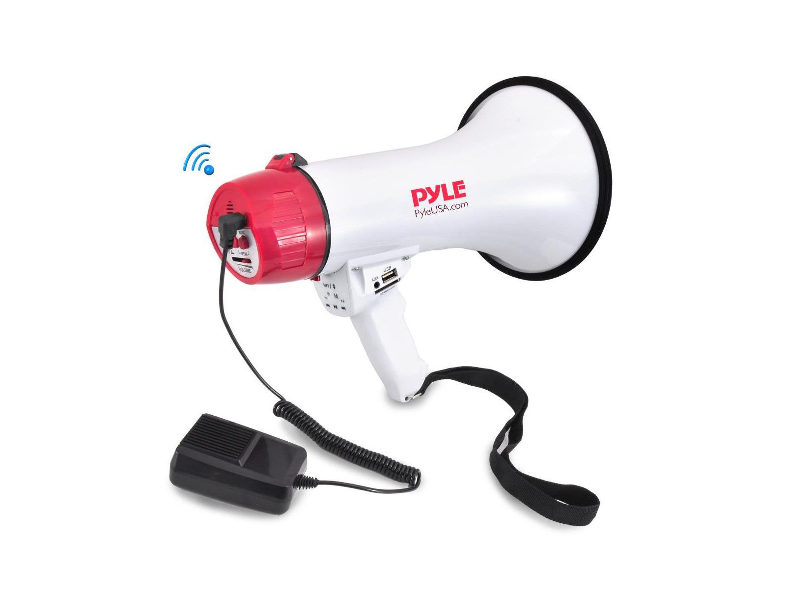 Pyle Bluetooth Megaphone Wired-Microphone Speaker