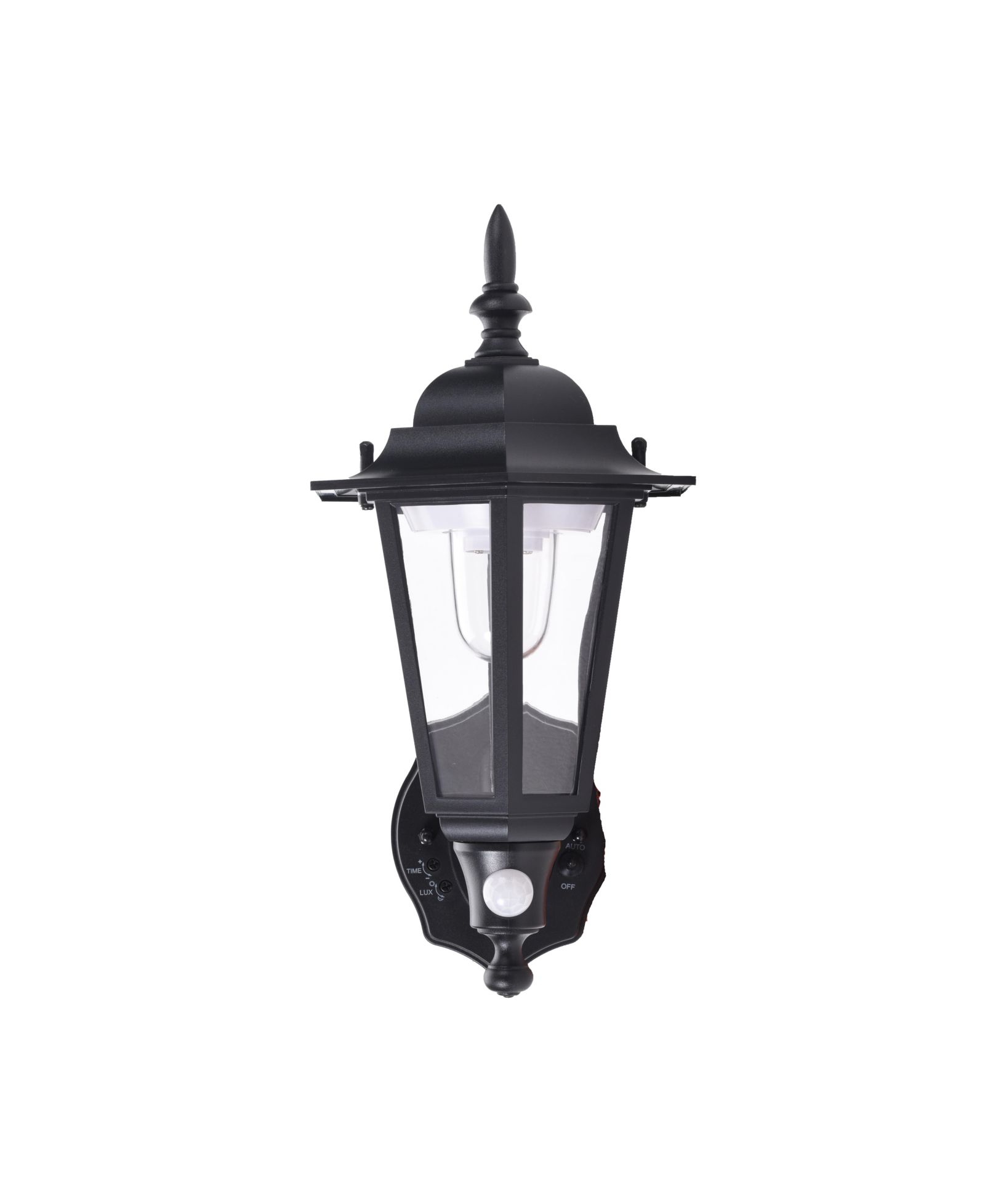 MAXSA Innovations Battery-Powered Motion Activated Hexagonal Wall Sconce, 12-Inch