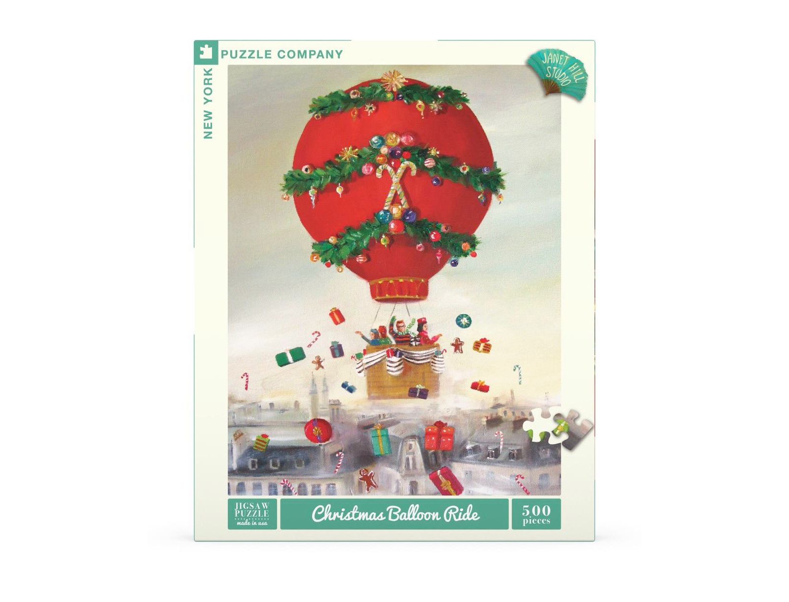 Пазл New York Puzzle Company Christmas Balloon Ride, 500 деталей