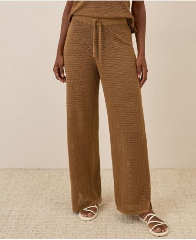 Pact Women's Beachside Crochet Knit Pant