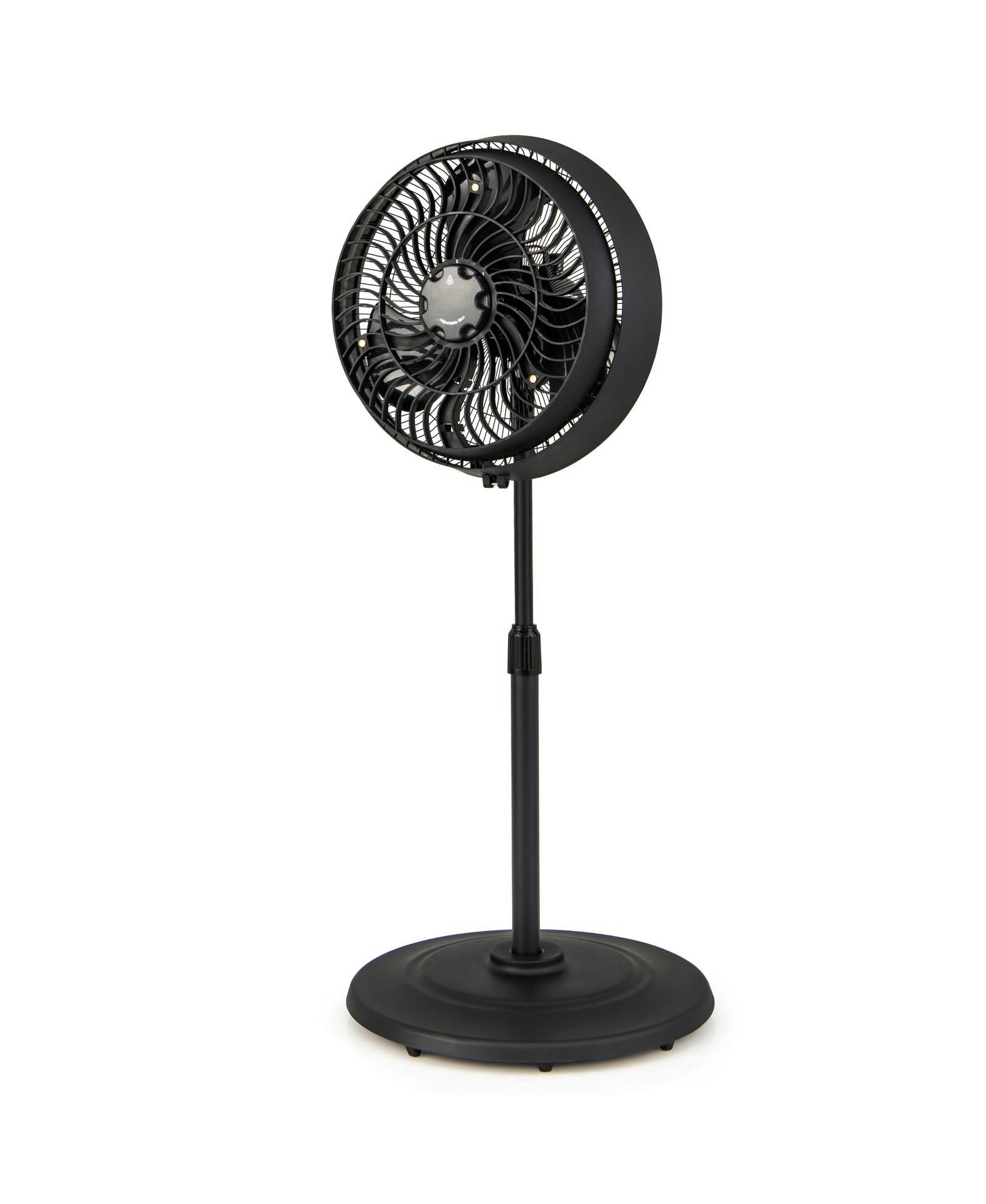 Охлаждающий вентилятор Mecale 16 Inch Outdoor Misting Oscillating Pedestal с 3 уровнями тумана