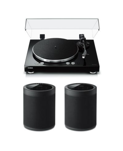 Yamaha MusicCast Vinyl 500 Wireless Turntable with Speakers, 2-Piece Set