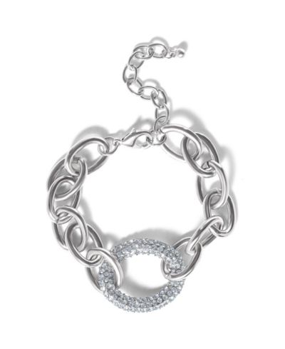 Браслет Jessica Simpson Tone Pavé Oval Link