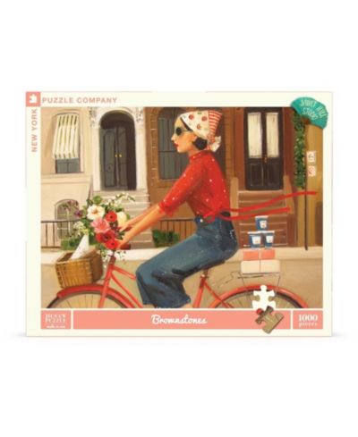 New York Puzzle Company Brownstones 1000-Piece Puzzle, Ages 13+
