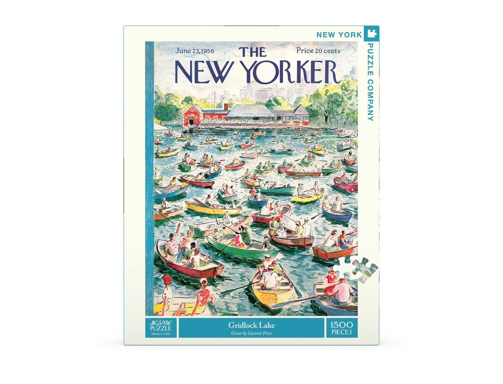 New York Puzzle Company Gridlock Lake 1500 Piece Puzzle