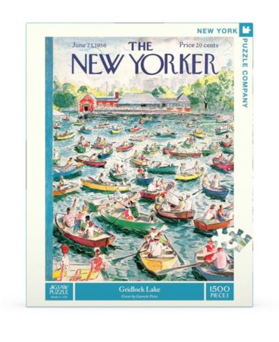 New York Puzzle Company Gridlock Lake 1500 Piece Puzzle
