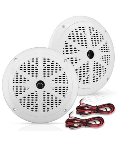 Pyle 120 Watts 6.5'' Dual Cone White Marine Speakers