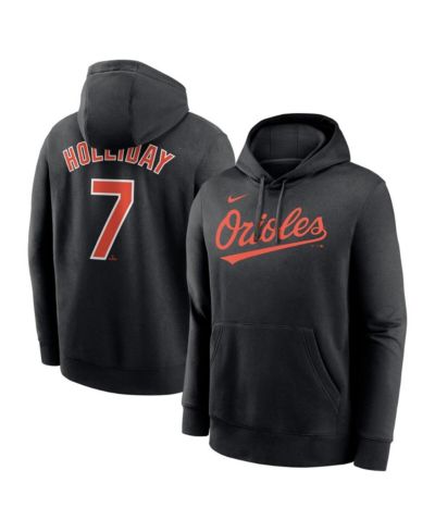 Мужское худи Nike Jackson Holliday Black Baltimore Orioles Player Name & Number Club Fleece Pullover