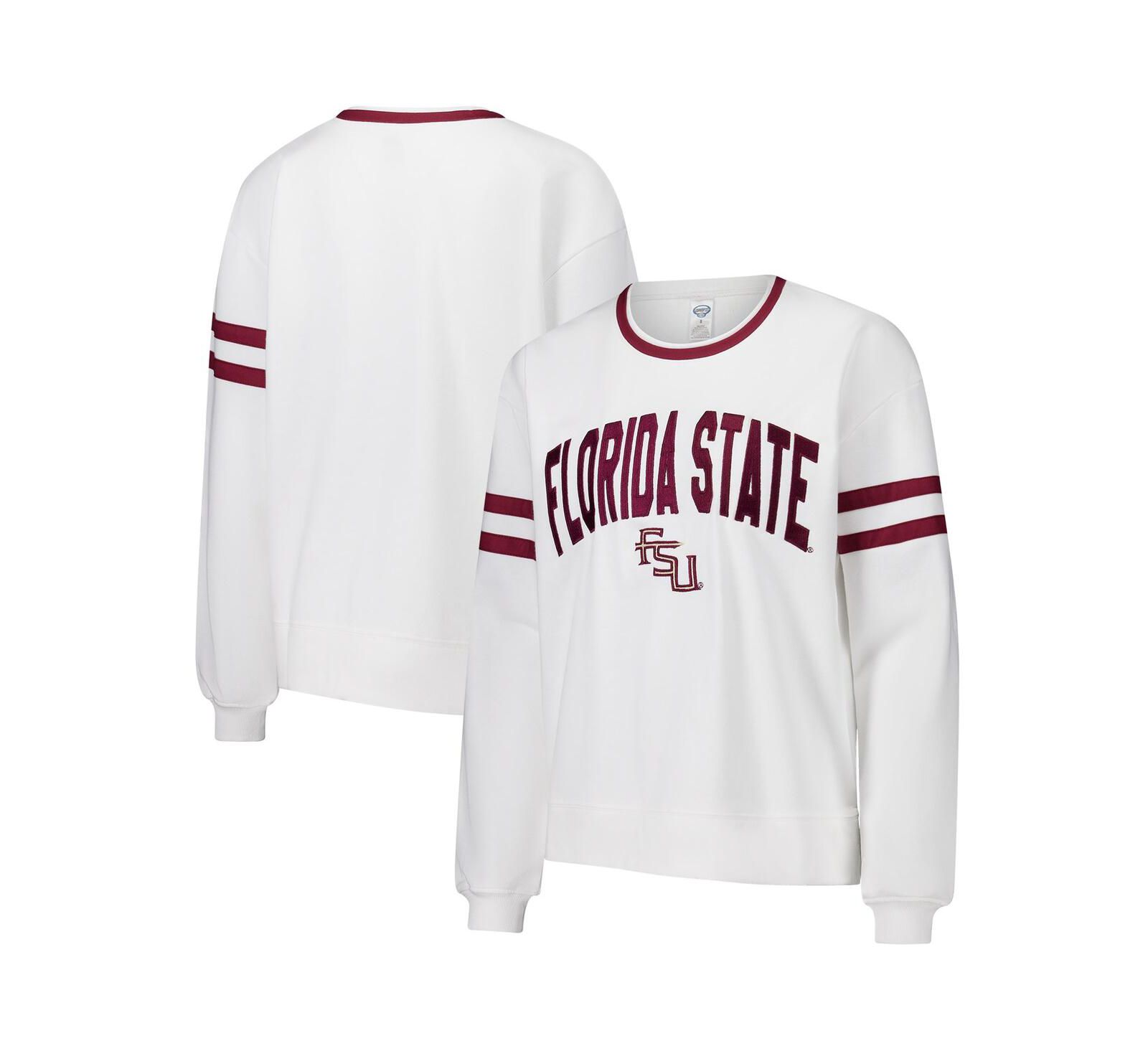 Женский топ Concepts Sport Florida State Seminoles Borough French Terry Arch Over Long Sleeve
