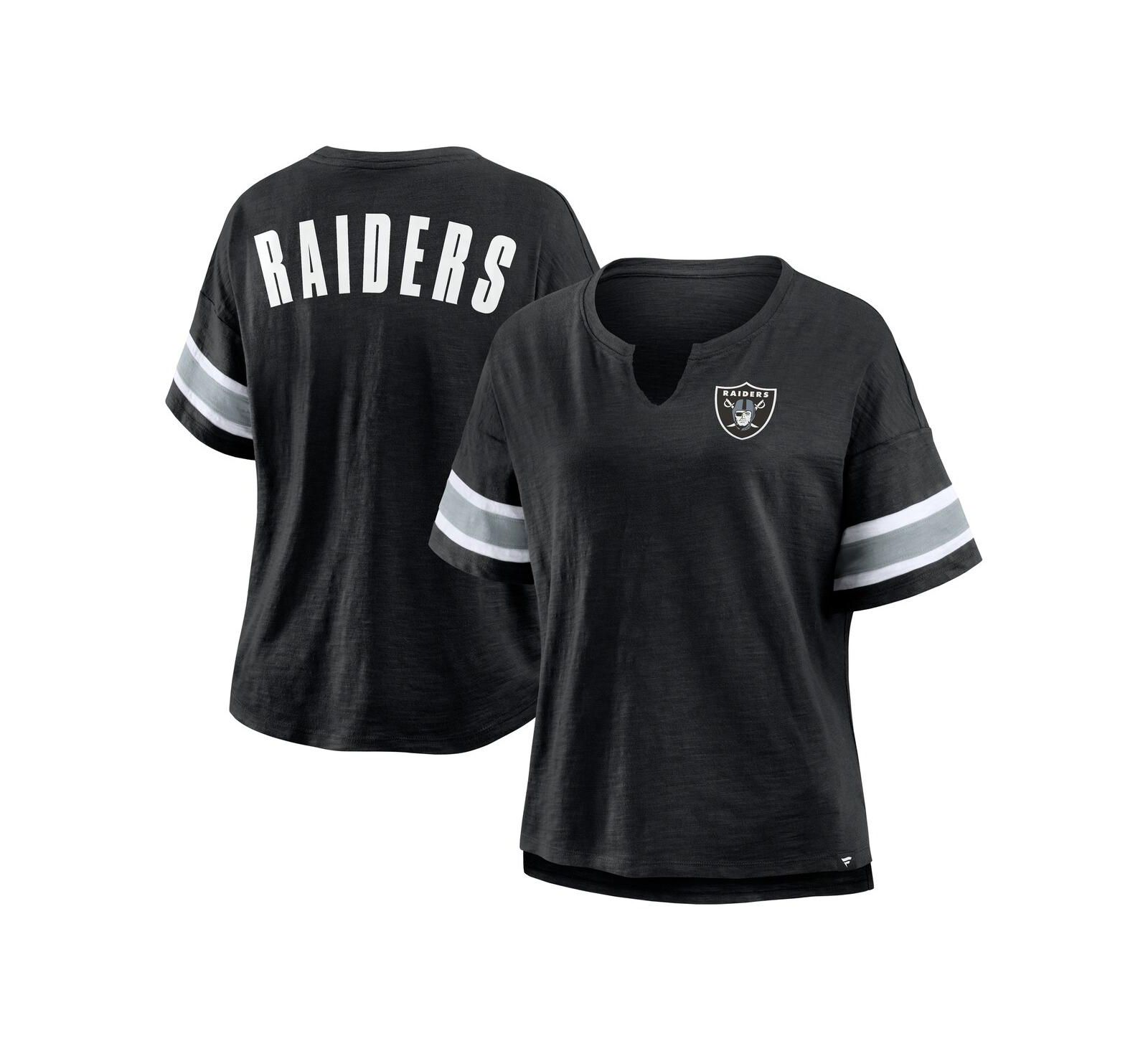 Женская футболка Fanatics Black Las Vegas Raiders Redzone Curl Route