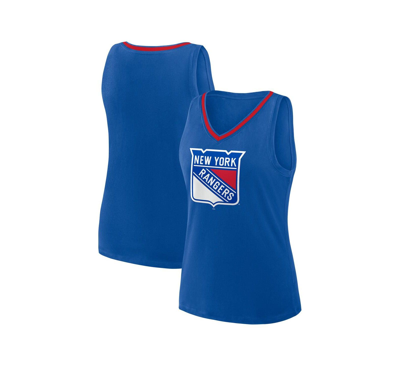 Logo Athletic Женский майка-топ Stellar Win V-Neck Blue New York Rangers