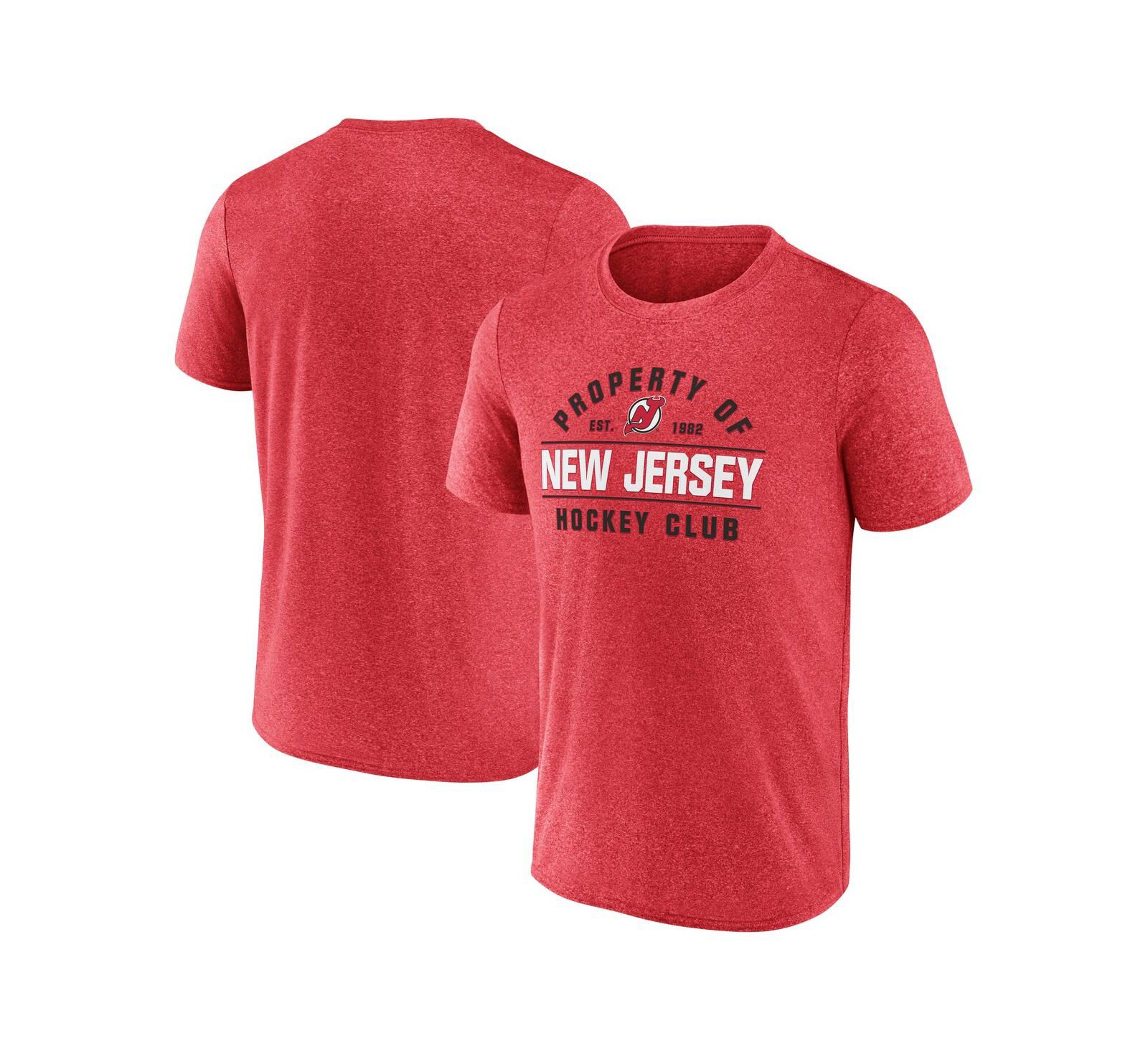 Футболка Fanatics New Jersey Devils Property of Heather Red Мужской